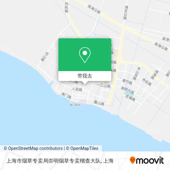 上海市烟草专卖局崇明烟草专卖稽查大队地图