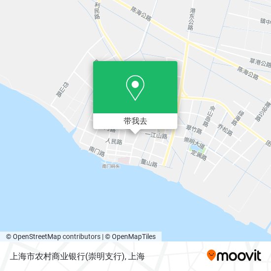 上海市农村商业银行(崇明支行)地图