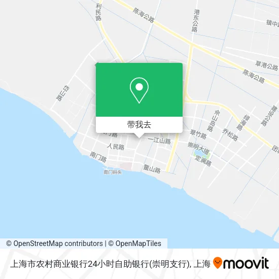上海市农村商业银行24小时自助银行(崇明支行)地图