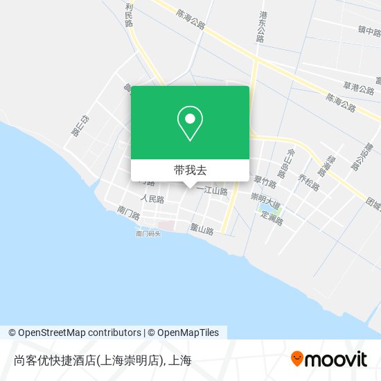 尚客优快捷酒店(上海崇明店)地图