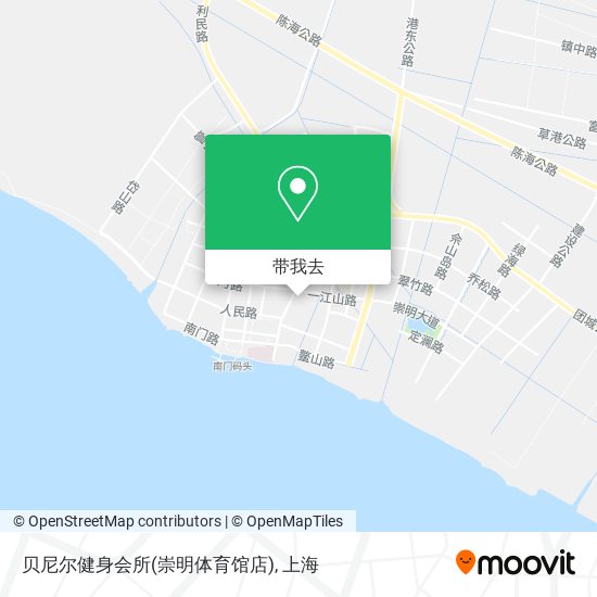 贝尼尔健身会所(崇明体育馆店)地图