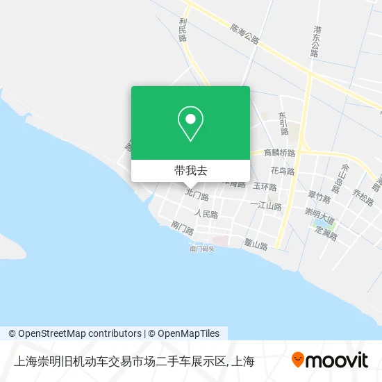 上海崇明旧机动车交易市场二手车展示区地图