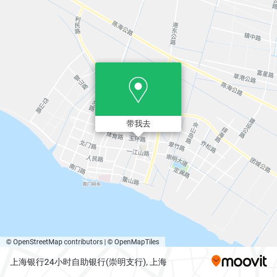 上海银行24小时自助银行(崇明支行)地图