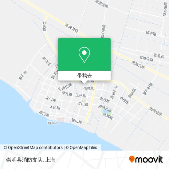 崇明县消防支队地图