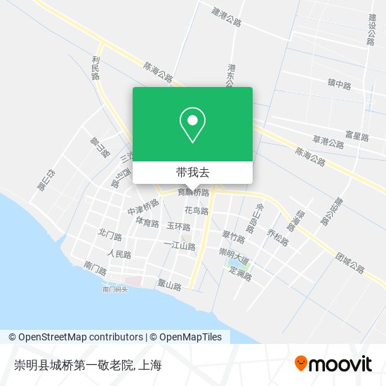 崇明县城桥第一敬老院地图