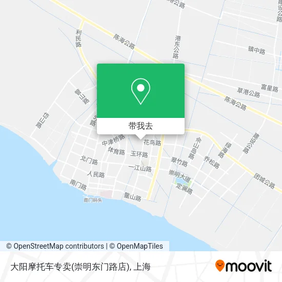 大阳摩托车专卖(崇明东门路店)地图