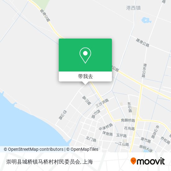 崇明县城桥镇马桥村村民委员会地图
