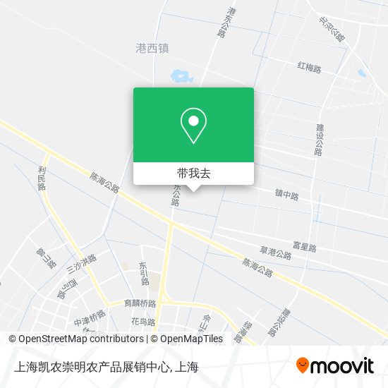 上海凯农崇明农产品展销中心地图
