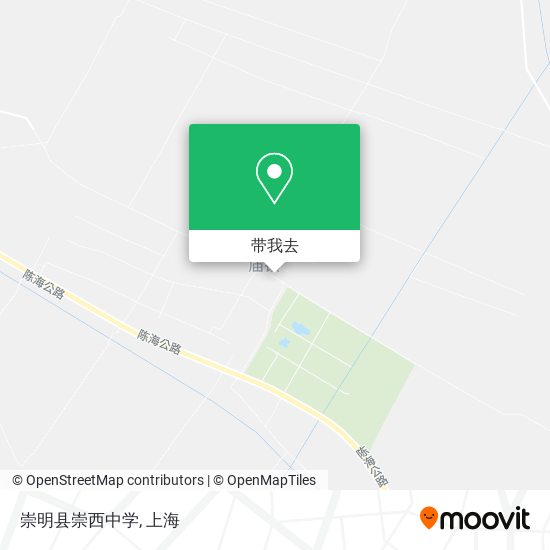 崇明县崇西中学地图