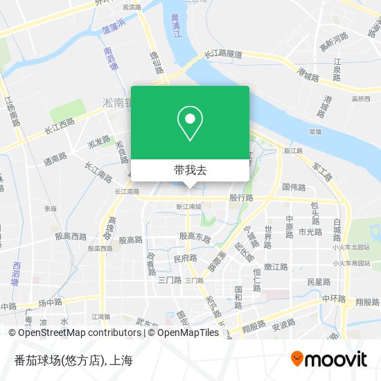 番茄球场(悠方店)地图