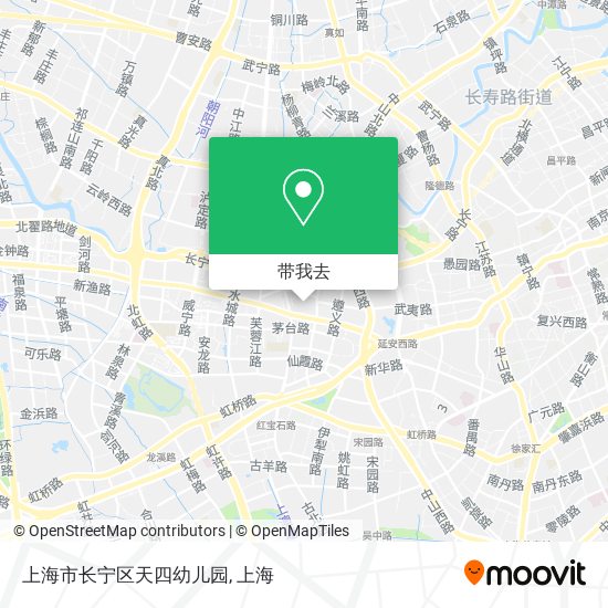 上海市长宁区天四幼儿园地图