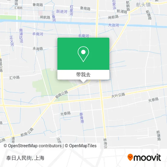 泰日人民街地图