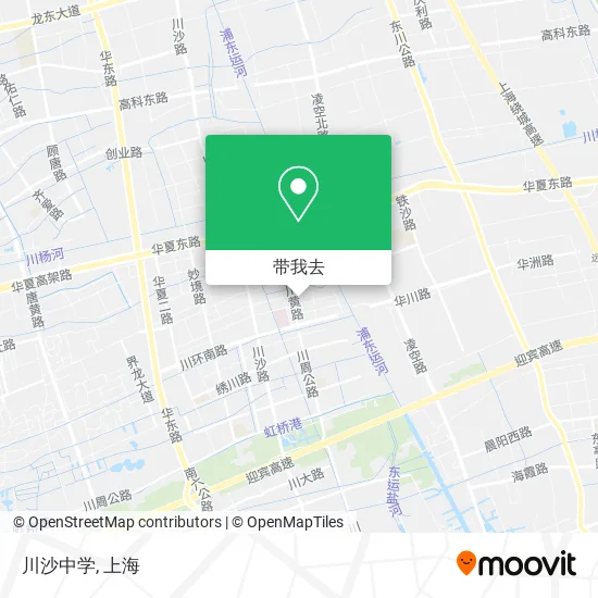 川沙中学地图
