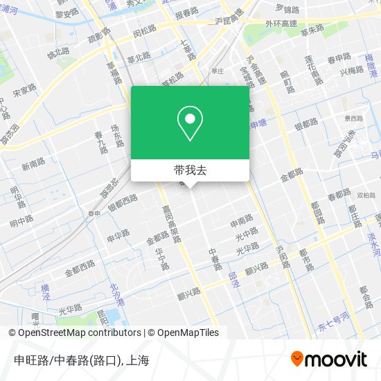 申旺路/中春路(路口)地图