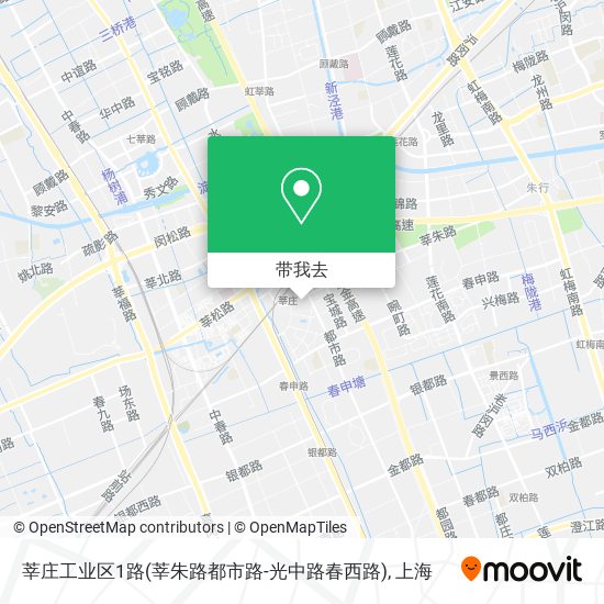 莘庄工业区1路(莘朱路都市路-光中路春西路)地图