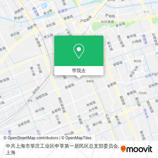 中共上海市莘庄工业区申莘第一居民区总支部委员会地图