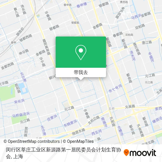 闵行区莘庄工业区新源路第一居民委员会计划生育协会地图