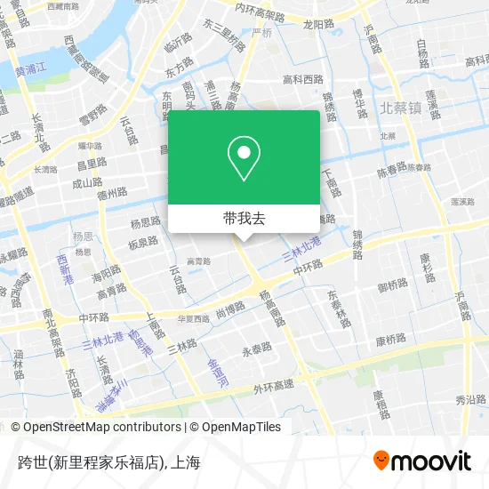 跨世(新里程家乐福店)地图