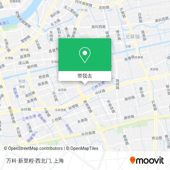 万科·新里程-西北门地图