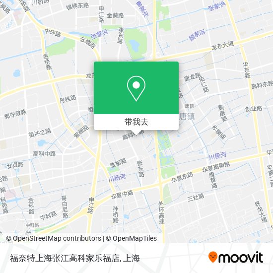 福奈特上海张江高科家乐福店地图