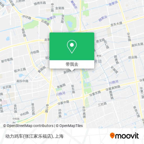 动力鸡车(张江家乐福店)地图