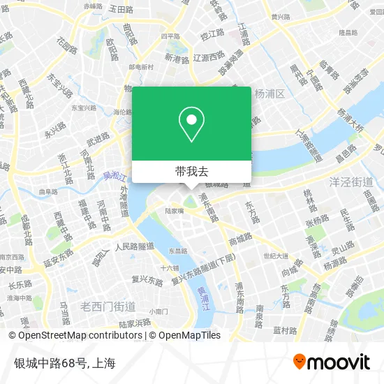 银城中路68号地图