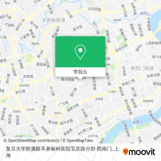 复旦大学附属眼耳鼻喉科医院宝庆路分部-西南门地图