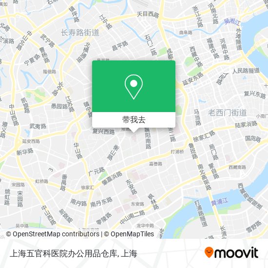 上海五官科医院办公用品仓库地图