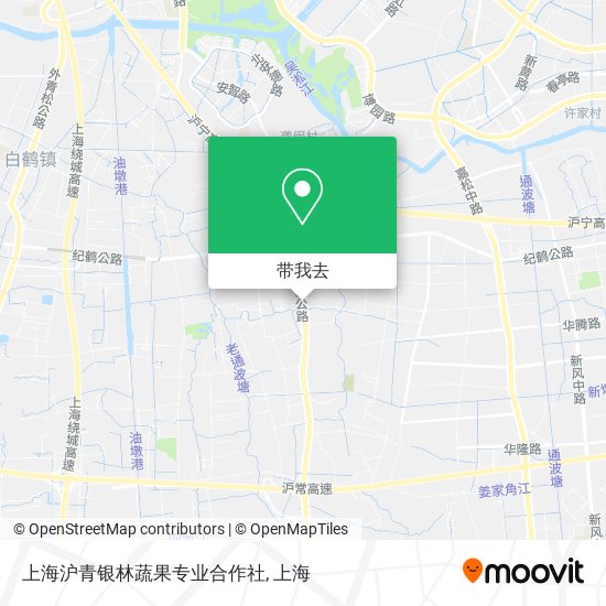 上海沪青银林蔬果专业合作社地图