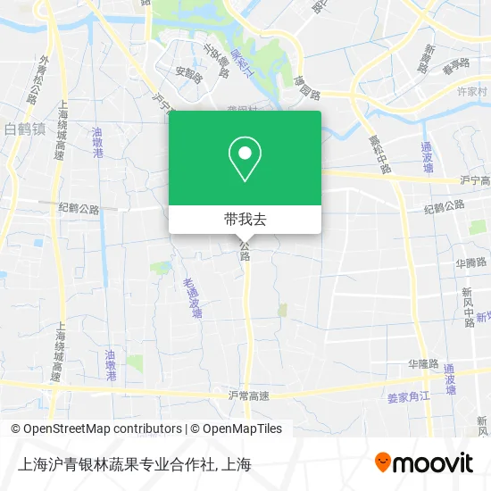 上海沪青银林蔬果专业合作社地图