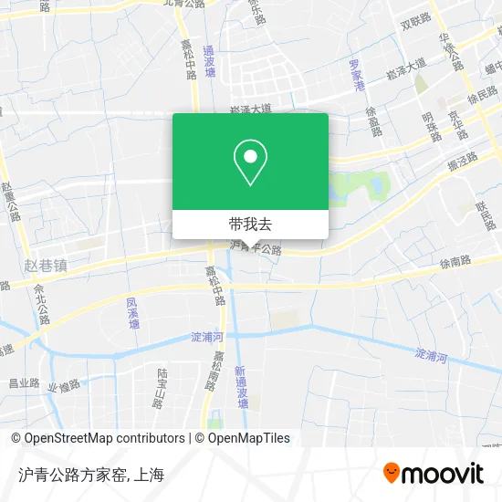 沪青公路方家窑地图