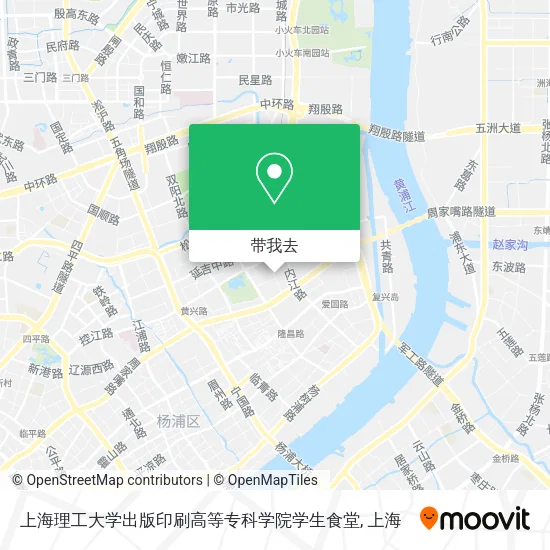 上海理工大学出版印刷高等专科学院学生食堂地图