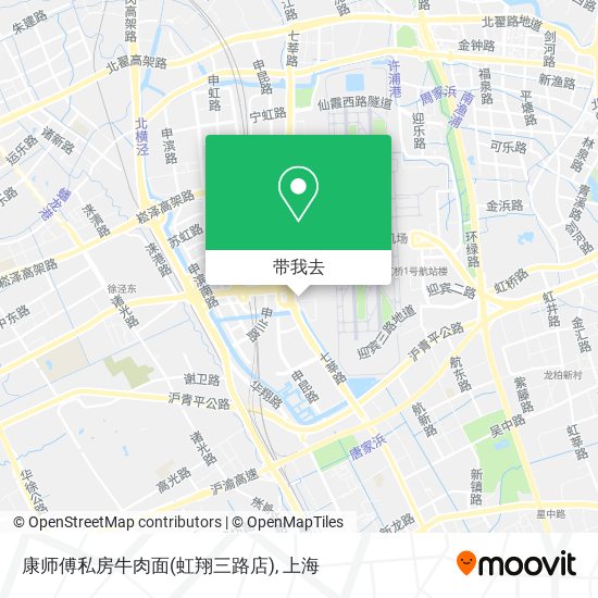 康师傅私房牛肉面(虹翔三路店)地图