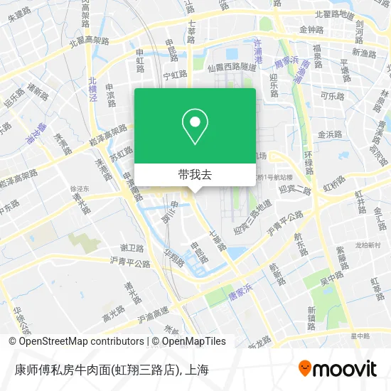 康师傅私房牛肉面(虹翔三路店)地图