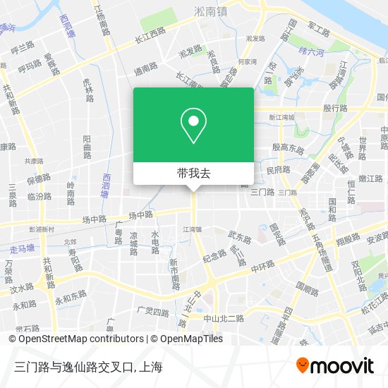 三门路与逸仙路交叉口地图