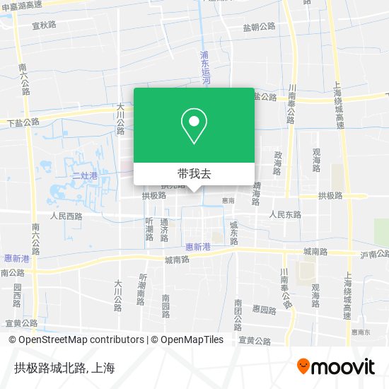 拱极路城北路地图