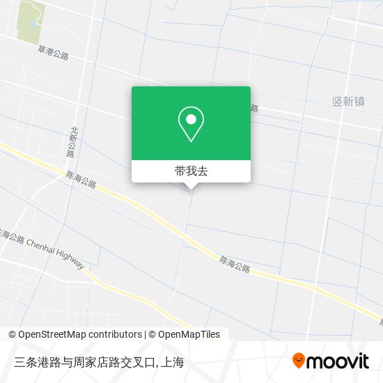 三条港路与周家店路交叉口地图