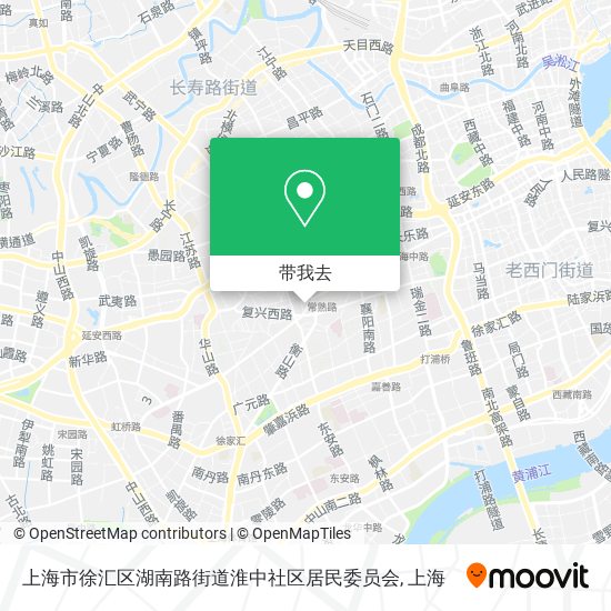 上海市徐汇区湖南路街道淮中社区居民委员会地图