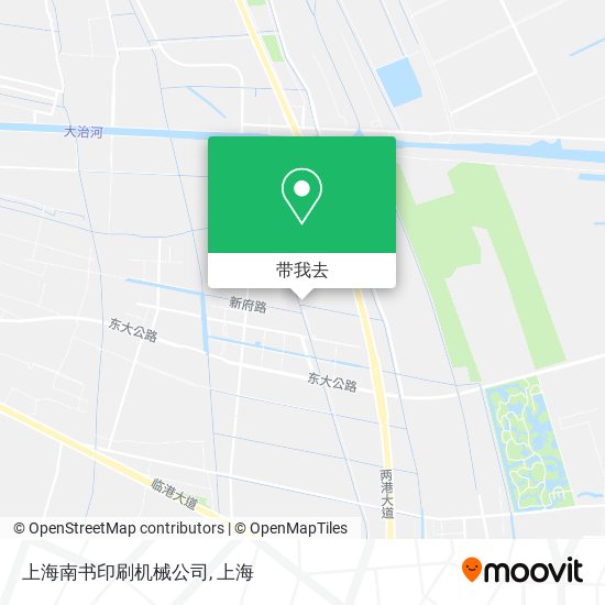 上海南书印刷机械公司地图