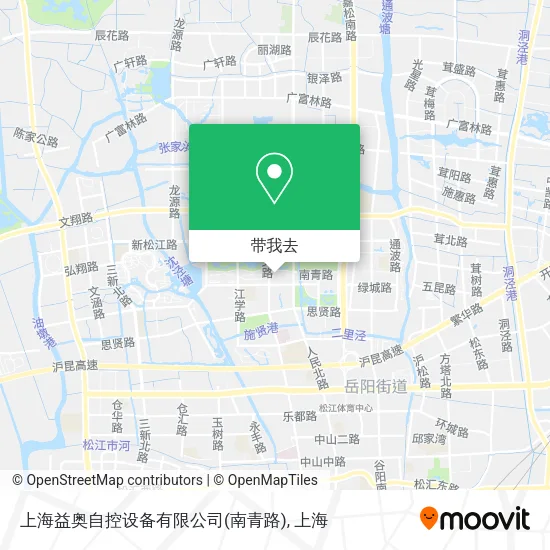 上海益奥自控设备有限公司(南青路)地图