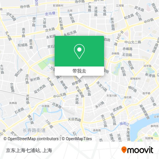 京东上海七浦站地图