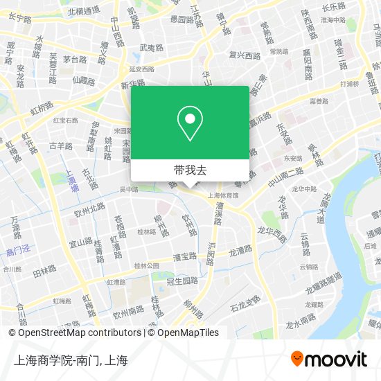 上海商学院-南门地图