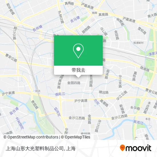 上海山形大光塑料制品公司地图