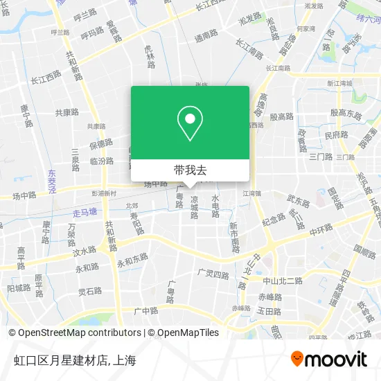 虹口区月星建材店地图