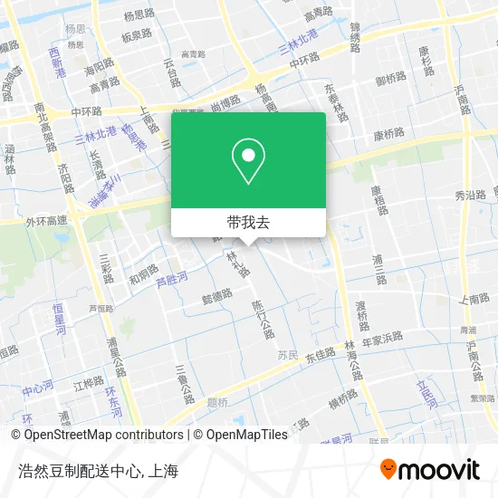 浩然豆制配送中心地图