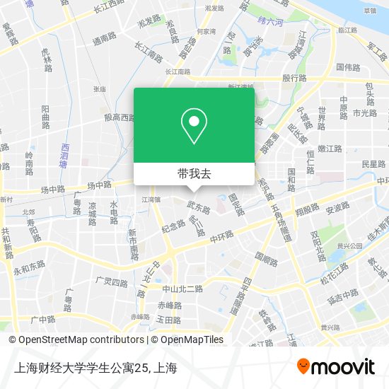 上海财经大学学生公寓25地图