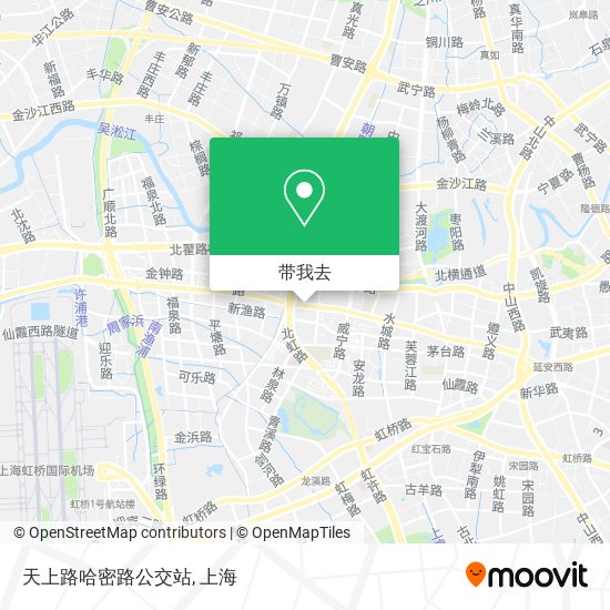 天上路哈密路公交站地图