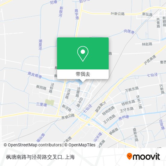 枫塘南路与泾荷路交叉口地图