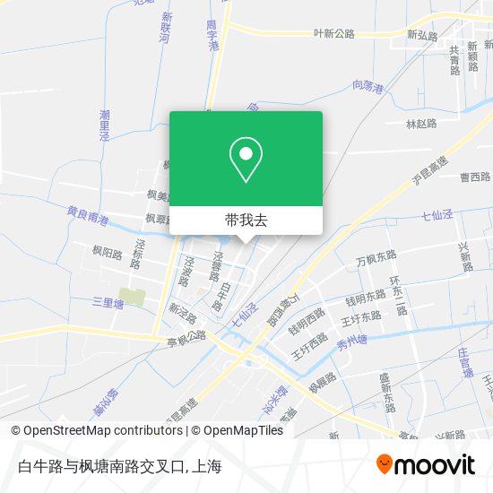 白牛路与枫塘南路交叉口地图