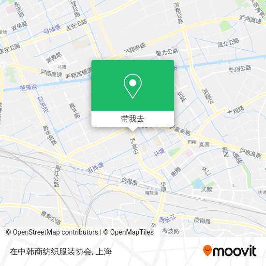在中韩商纺织服装协会地图